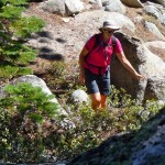 brenda Brenda Knox on her way to Snow Valley Peak. Photos/Kathryn Reed