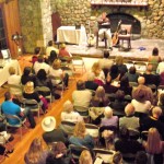 jeremy Jeremy Evans of South Lake Tahoe reads to a full house Sept. 17. Photo/Kathryn Reed