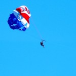 parasailing Parasailing is popular at Lake Tahoe. Photo/Kathryn Reed