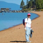 Sue Wood finds Nevada Beach isn't as pristine as it looks at first glance. Photo/Kathryn Reed