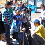 Trash from the 2009 event gets weighed at Sierra. Photo/Provided