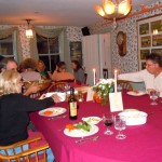 Dinner is served family style at the October Country Inn. Photos/Kathryn Reed