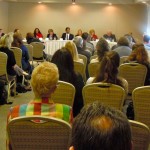 SLT council candidates address an audience Oct. 14 of more than four dozen. Photo/Kathryn Reed