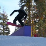 Bashful terrain park at Sierra is one reason Transworld Snowboarding ranked the resort so high. Photo/Kathryn Reed