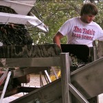 wine A cellar assistant sorts grapes at Sierra Vista. Photo/Provided
