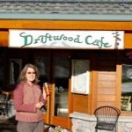 Silke Rover spends some of her winnings at Driftwood Cafe. Photo/Provided