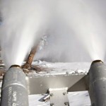 heavenly Heveanly fired up its snowmaking guns in October. Photo/Heavenly