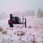 Snow started falling early Nov. 7 at Kirwood. Photo/Provided