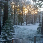 snow Sunrise in Meyers on Nov. 8. Photo/Brenda Knox