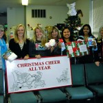 cheer S Club members from South Tahoe High give to Christmas Cheer. Photo/Provided