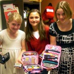 diabetes-3 Kelsey Buckley, 8, Makenzie McMillen, 10, and McKenna Brewer, 10, are used to having medical kits with them at all times. Photos/Jessie Marchesseau