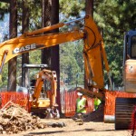Work on Lakeview Commons stopped by court order. Photo/Kathryn Reed