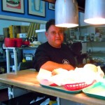 sno-flake-3 Cook Rene Rizo mans the kitchen.