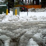 storm-2 Slushy roads were the norm throughout Lake Tahoe during the weekend. Photos/Kathryn Reed