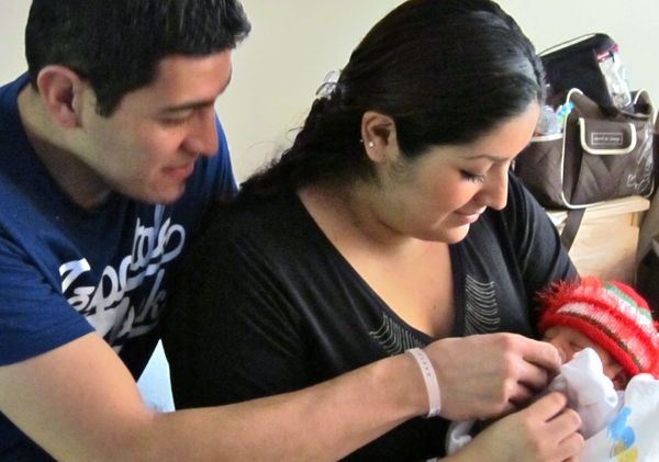 First-time parents deliver first baby of the year at Barton