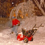 weather South Lake Tahoe residents have been doing plenty of shoveling and blowing this winter. Photo/Kathryn Reed