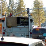 Emergency crews work an accident Feb. 21 in South Lake Tahoe. Photo/LTN