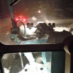 plow-5 Visibility is lacking for snowplow drivers during a storm. Photos/Kathryn Reed