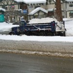 snow The center lane along Highway 50 in South Tahoe is going to take time to clear. Photo/Kathryn Reed