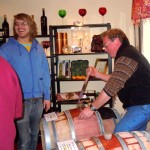 wine-1 Richard Stading explains what's in the barrel at Auriga. Photos/Kathryn Reed
