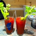 brenda-bm Driftwood Cafe's Bloody Mary's are pretty. Photo/Brenda Knox