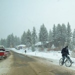 weather Not exactly a bike friendly South Lake Tahoe. Photo/Kathryn Reed