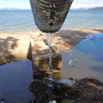 Untreated water flows directly into Lake Tahoe in South Lake Tahoe. All photos are from April 17, 2011. Photos/Kathryn Reed