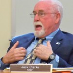 jack clarke Jack Clarke of the Lahontan board makes a point April 14. Photo/Kathryn Reed