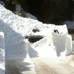 slide photo1 An avalanche at Emerald Bay on Highway 89 buries Karrie Kunich's vehicle.