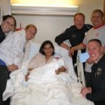 South Tahoe's newest resident gets a police escort to hospital. Photo/Provided