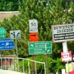 scenic-4 Detour signs are throughout the route. Photos/Kathryn Reed