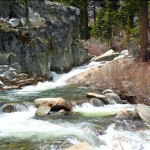 Eagle Creek is running fast. Photos/Kathryn Reed