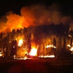 Lake Valley firefighters work the night shift in Arizona. Photos/Provided