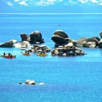 sand harbor Kayaker at Sand Harbor on Monday enjoy the summer weather. Photo/Kathryn Reed