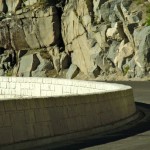 wall-1 The rock wall on Echo Summit meets safety regulations. Photos/Kathryn Reed