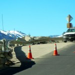 wall-2 Damaged guardrails on Higway 50 South Shore will be replaced next week.