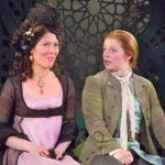 shakespeare-1 Olivia, left, does not realize Cesario is really Viola in men's clothing. Photos/Kathryn Reed