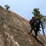 Lake Valley firefighters practice high angle rope rescue. Photo/Provide