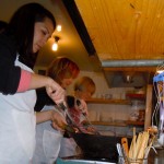 cooking Veronica, Pam and Cleo cook up several dishes in Beijing.