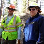 lake christopher Dave Mercer and Ray Zachau at the Lake Christopher project in April. Photo/LTN file