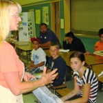 studetns Jeanette Minier speaks at Lake Tahoe Boys & Girls Club. Photo/Provided