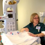 Barton tries to balance needs, with moder offerings like the improvements to the birthing center where Peggy Wright works. Photo/LTN file