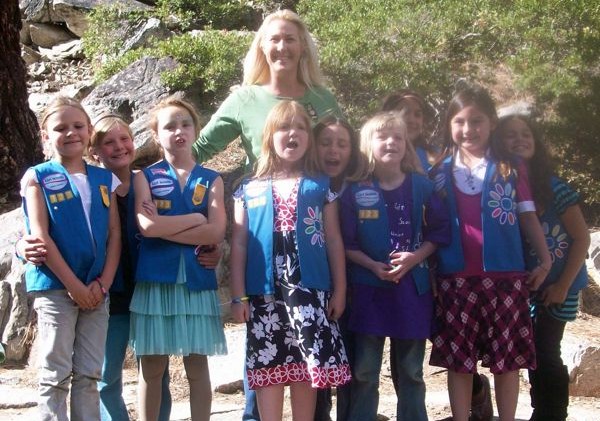 Brownie Troop honoring founder and a Tahoe newborn