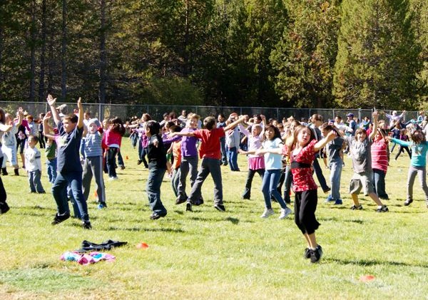 S. Tahoe kids help break jumping jacks world record