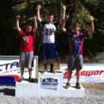 marino A.J. Marino, center, wins the mountain bike series. Photo/Provided