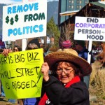 occupy-1 Gwen Fox-Tyson came from Kings Beach to show her support. Photos/Kathryn Reed