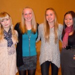 sths students Anna, Shannon, Shelby, Tina