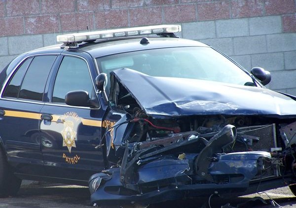 NHP officer hurt in traffic collision