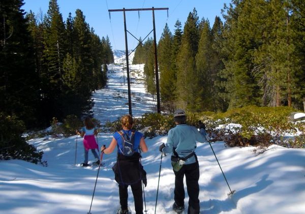 Miles of snowshoe trails just steps from neighborhood