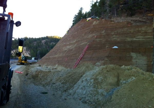 Hwy. 50 slope expected to be secured next week